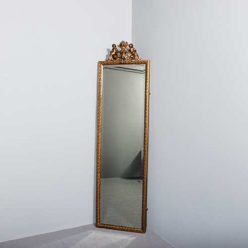 Tall Narrow Gilded Pier Mirror