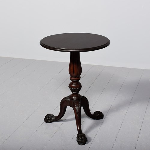 19Th Century Chippendale Style Circular Mahogany Occasional Table
