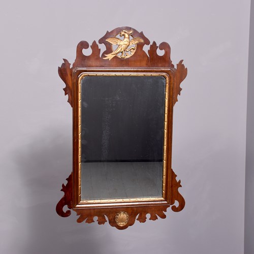 George 3Rd Style Chippendale Style Gilded Mahogany Wall Mirror