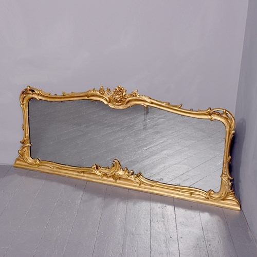 George IV Carved And Gilded Over-Mantle Mirror