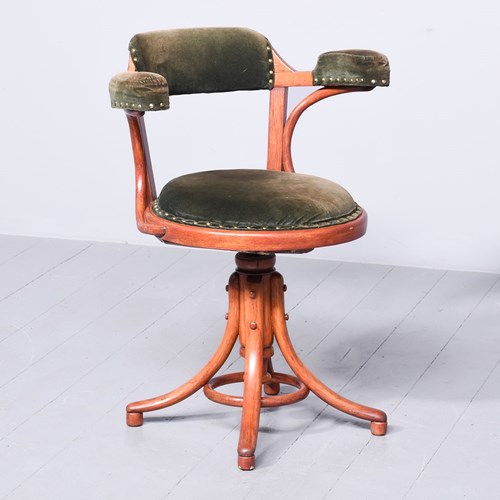 Bentwood Revolving Desk Chair