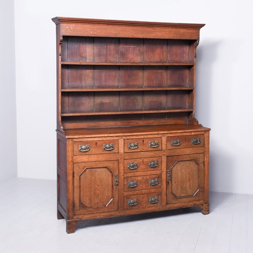 George III Oak 2 Part Dresser