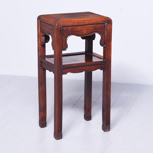 Hongmu Rectangular Two-Tier Chinese Stand