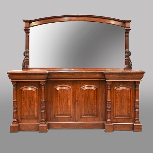 Quality, Large Mirror-Back Victorian Mahogany Chiffoniere (Sideboard)