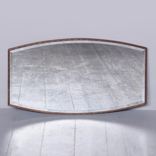 Art Deco Oak Framed Wall Mirror
