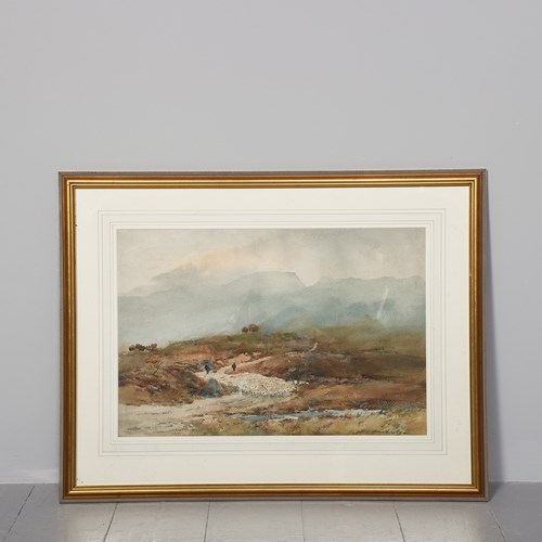 Original Watercolour “Newtonmore” By Thomas Marjoribanks Hay RSW