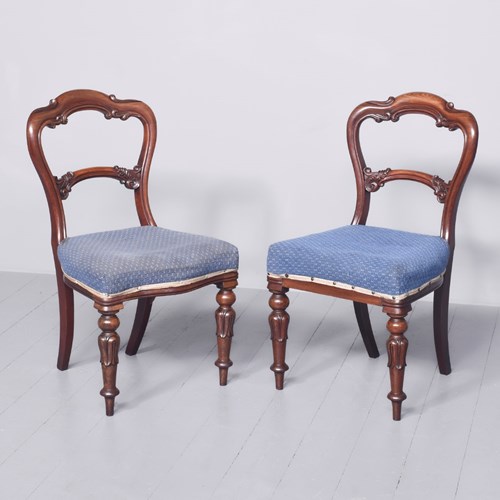 Pair Of Rosewood Side Chairs