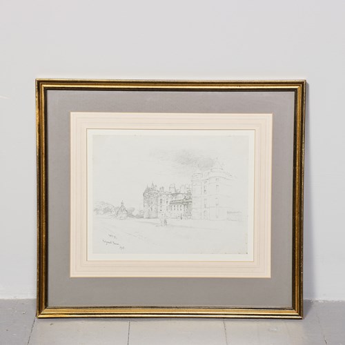 Original Pencil Drawing By William Darling Mckay RSW 1844 – 1924. 