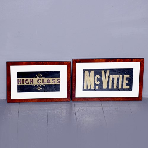 Framed Mcvitie Advert