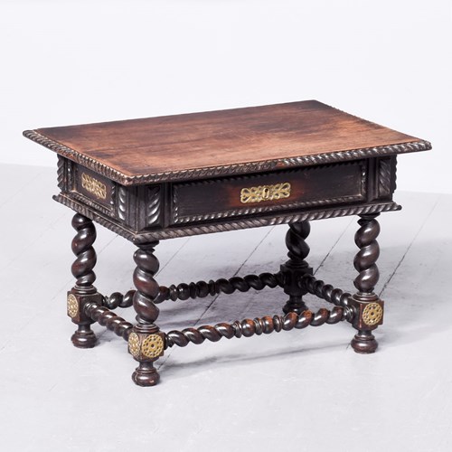 Neat Sized Carved Low Table
