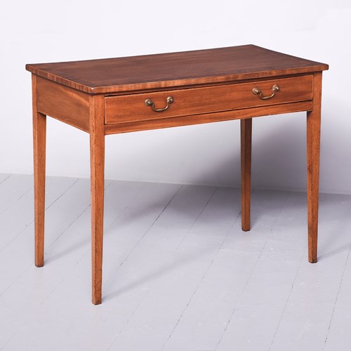 George III Inlaid Mahogany Neat-Sized Side Table