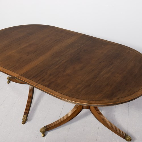 Regency Style Twin Pillar Dining Table