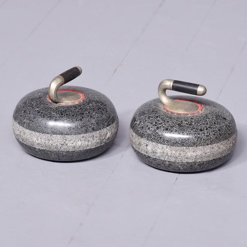 Pair Of Victorian Scottish Curling Stones