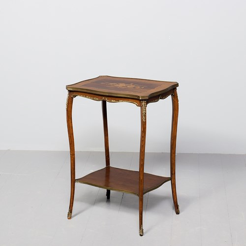 French Shaped Top Occasional Table
