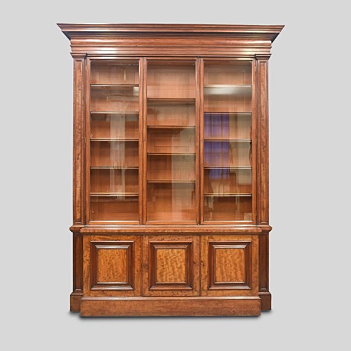 Exhibition Quality 3 Door Mahogany Bookcase