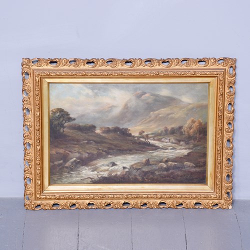 Victorian Oil Painting ‘Glen Lyon’