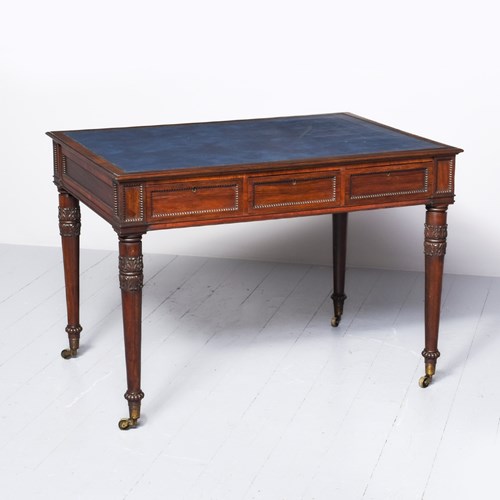 Rosewood Regency Library Table In The Manner Of William Trotter
