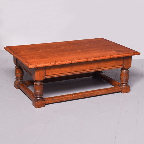 Large Solid Oak Coffee Table