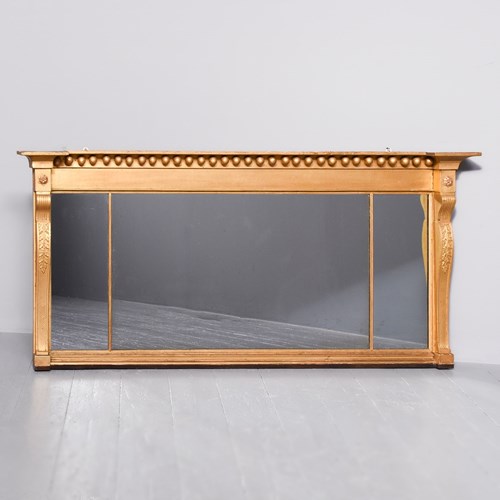 Regency Tryptic Overmantel Mirror