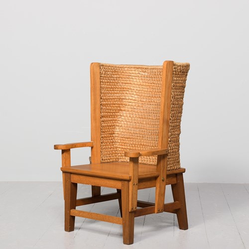 An Unusual Oak And Beech Orkney Chair