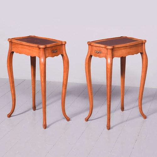 Pair Of Shaped French Side Tables