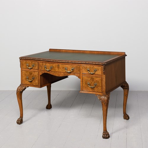 Georgian-Style Walnut Writing Table/Desk