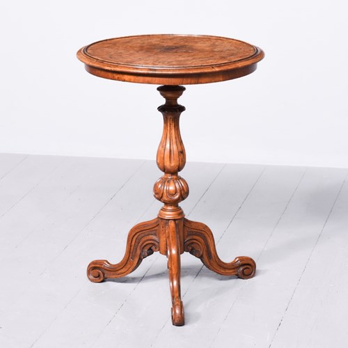 Mid-Victorian Burr Walnut Occasional Table