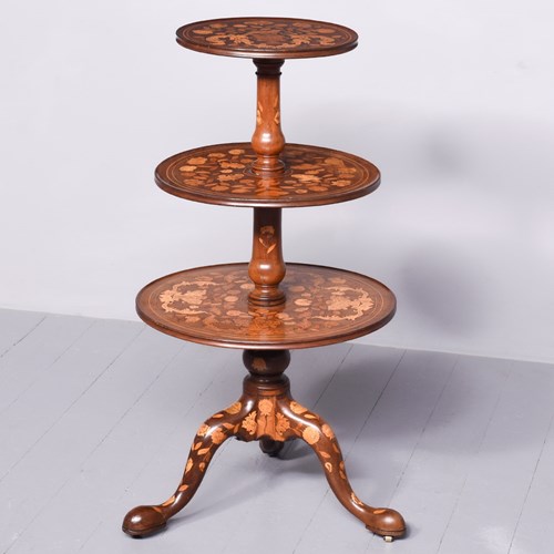 George III British 3 Tier Mahogany Dumbwaiter