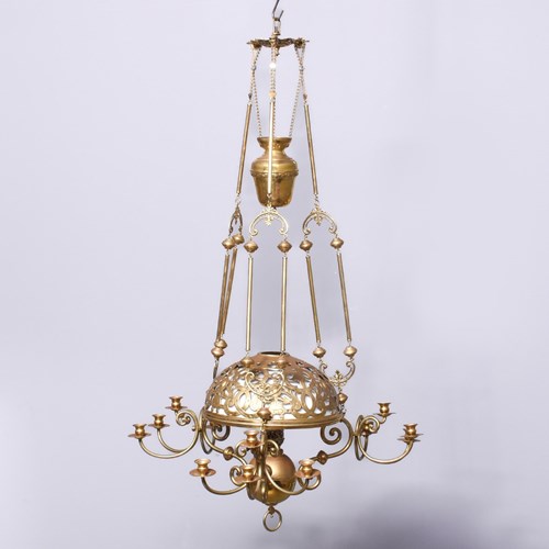 Large Brass Light Fitting