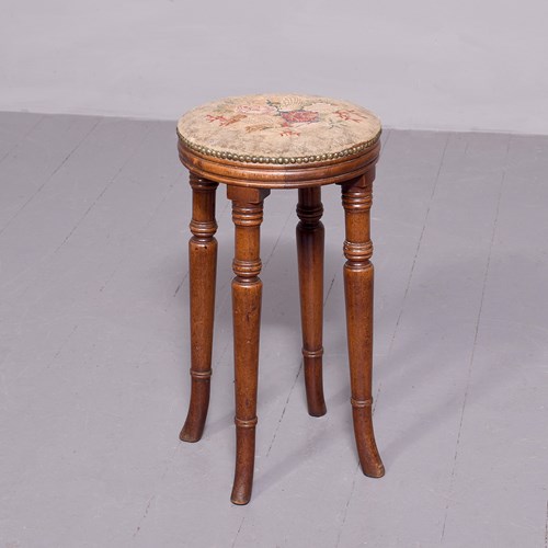 Tall George III Circular Stool