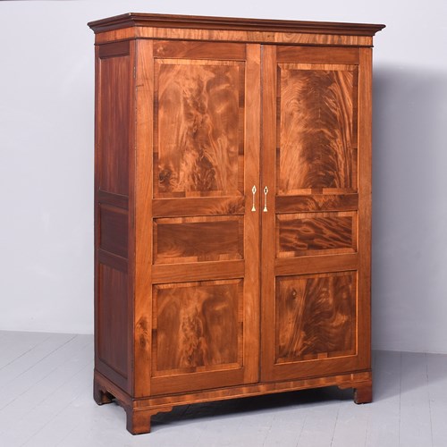 George III Mahogany Channel Island Wardrobe