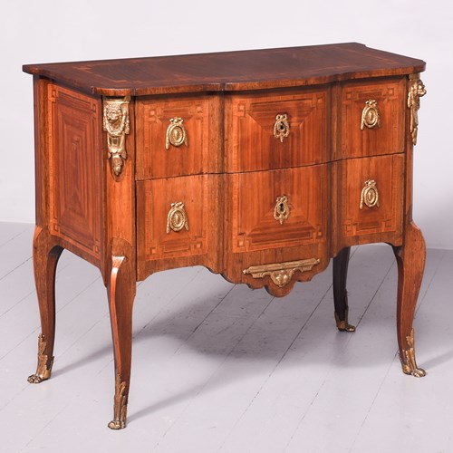 Rosewood Two Drawer Commode Of Desirable Proportions