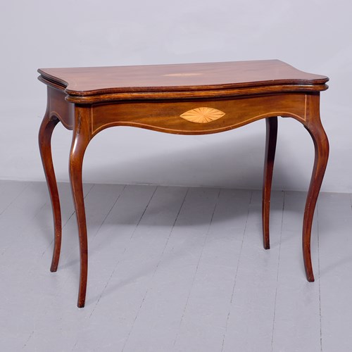 Hepplewhite Style Fold-Over Tea Table