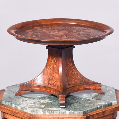 Unusual Miniature Dutch Walnut Circular Breakfast Table