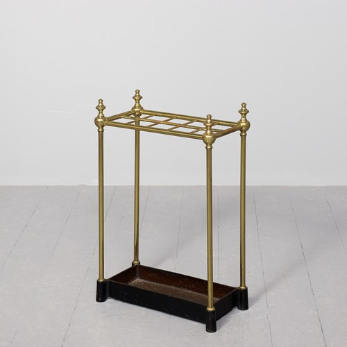 Cast Brass & Iron Stick Stand