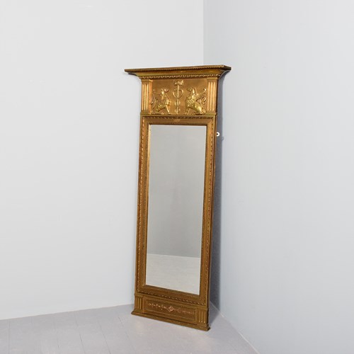 Empire Giltwood Pier Mirror Of Desirable Proportions
