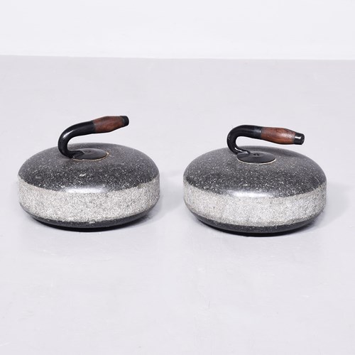 Pair Of Scottish Curling Stones