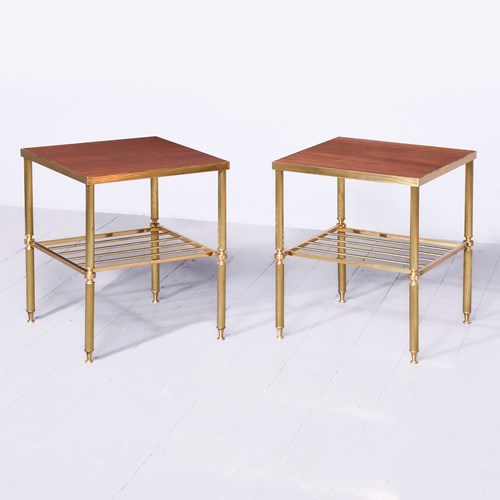 Pair Of Mid-Century Two Tier Tables