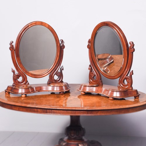 Pair Of Victorian Toilet Mirrors
