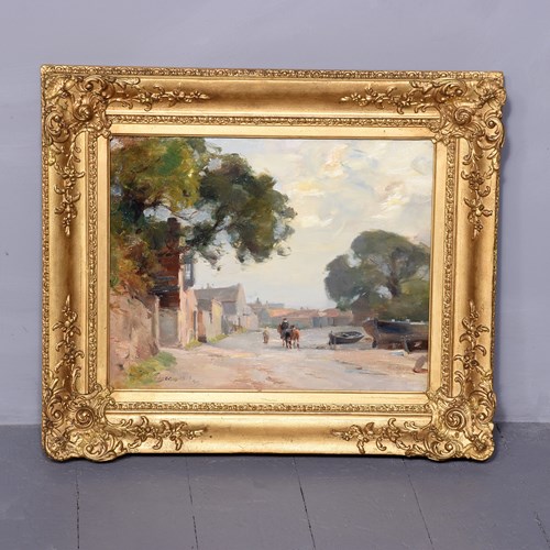 William Millar Fraser Oil Painting Of Blackely In Norfolk