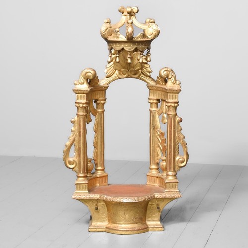 Carved and Gilded Italian Shrine