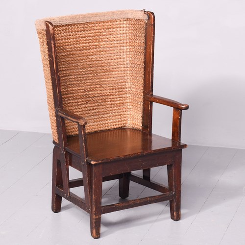 Victorian Stained Pine Orkney Chair