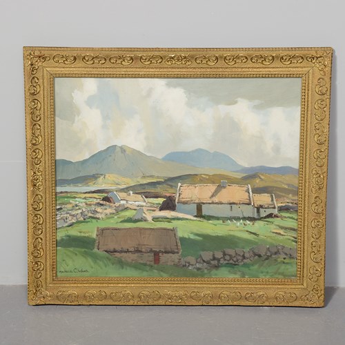 Morris Canning Wilks Oil On Canvas, 'Amongst The Connemara Hills'
