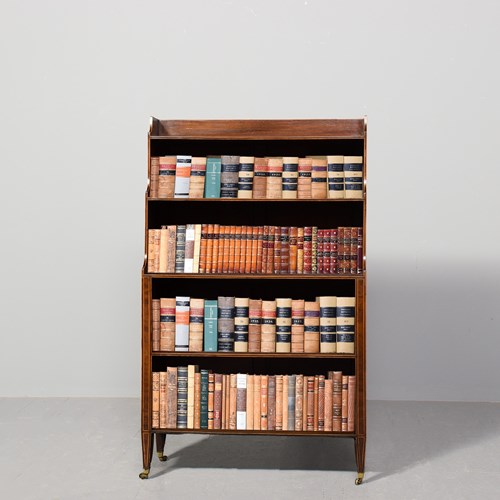 Regency Mahogany Waterfall Open Bookcase
