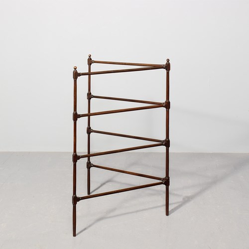 George III Folding Mahogany Towel Rail.