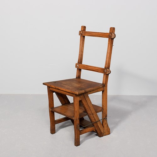 Late Victorian Aesthetic Movement Metamorphic Library Chair