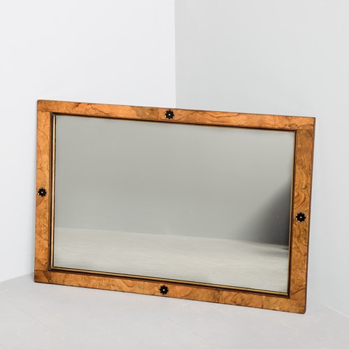 Aesthetic Movement Walnut And Parcel Gilt Mirror