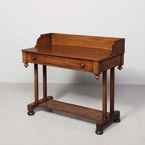 William IV Mahogany Dressing Table/Side Table 