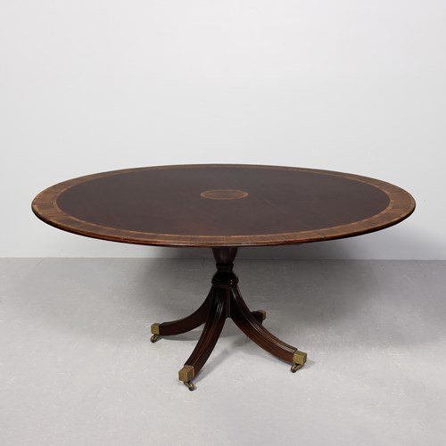 Large Regency Style Circular Breakfast Table