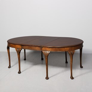 George II Style Walnut Dining Table...